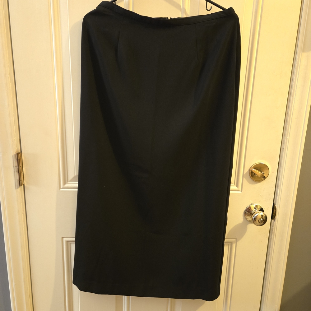 Norton McNaughton Black Maxi Pencil Skirt